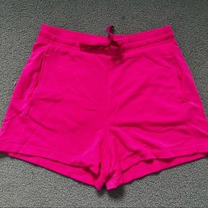 Hot Pink Lou and Grey Shorts